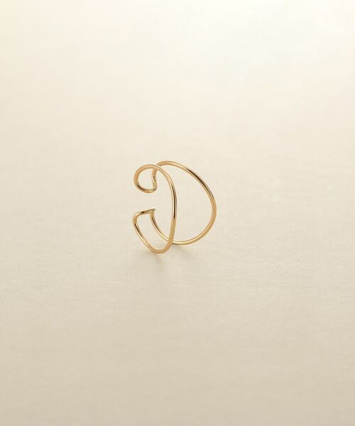 COCOSHNIK ONKITSCH / ココシュニックオンキッチュ ピアス・イヤリング | K10ワンストロークニュアンスイヤーカフ | 詳細1