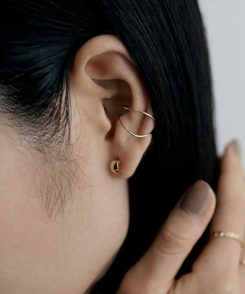 COCOSHNIK ONKITSCH / ココシュニックオンキッチュ ピアス・イヤリング | K10ワンストロークニュアンスイヤーカフ | 詳細8