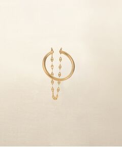COCOSHNIK ONKITSCH / ココシュニックオンキッチュ ピアス・イヤリング | K10ペタルチェーン ドレープイヤーカフ