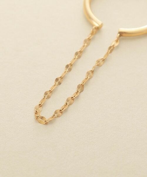 COCOSHNIK ONKITSCH / ココシュニックオンキッチュ ピアス・イヤリング | K10ペタルチェーン ドレープイヤーカフ | 詳細2