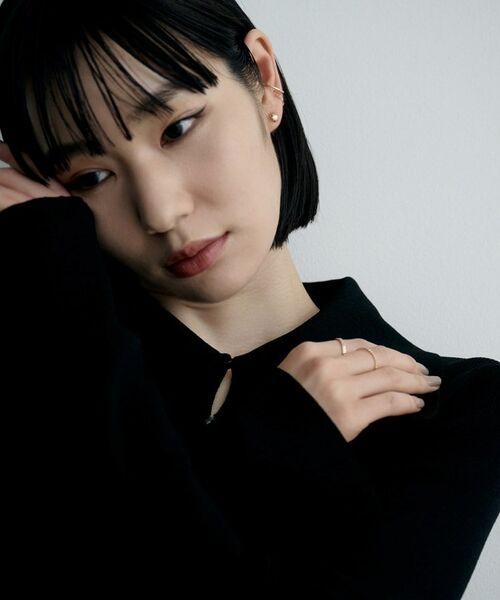 COCOSHNIK ONKITSCH / ココシュニックオンキッチュ ピアス・イヤリング | K10ペタルチェーン ドレープイヤーカフ | 詳細6