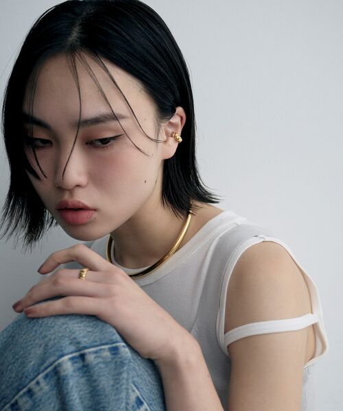 COCOSHNIK ONKITSCH / ココシュニックオンキッチュ ピアス・イヤリング | シルバー キルトイヤカフ GP | 詳細5