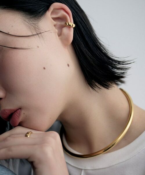 COCOSHNIK ONKITSCH / ココシュニックオンキッチュ ピアス・イヤリング | シルバー キルトイヤカフ GP | 詳細6