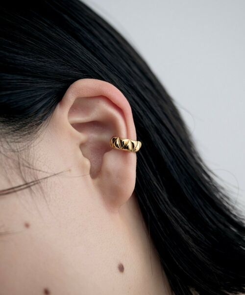 COCOSHNIK ONKITSCH / ココシュニックオンキッチュ ピアス・イヤリング | シルバー キルトイヤカフ GP | 詳細7