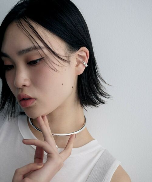 COCOSHNIK ONKITSCH / ココシュニックオンキッチュ ピアス・イヤリング | シルバー キルトイヤカフ | 詳細6
