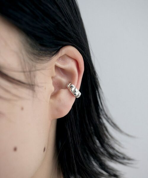 COCOSHNIK ONKITSCH / ココシュニックオンキッチュ ピアス・イヤリング | シルバー キルトイヤカフ | 詳細7