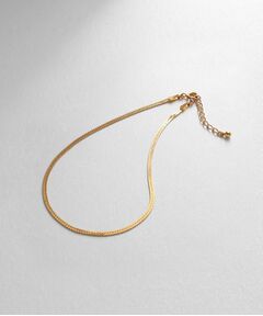 COCOSHNIK ONKITSCH / ココシュニックオンキッチュ アンクレット | シルバー デザインチェーン フラットスネークアンクレット GP