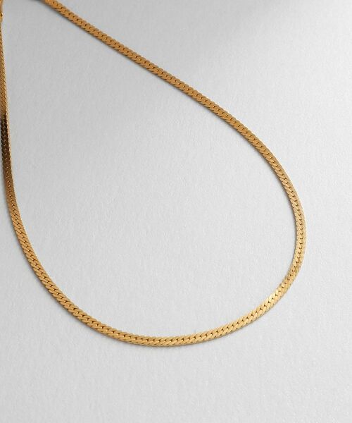 COCOSHNIK ONKITSCH / ココシュニックオンキッチュ アンクレット | シルバー デザインチェーン フラットスネークアンクレット GP | 詳細2