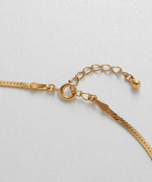 COCOSHNIK ONKITSCH / ココシュニックオンキッチュ アンクレット | シルバー デザインチェーン フラットスネークアンクレット GP | 詳細3