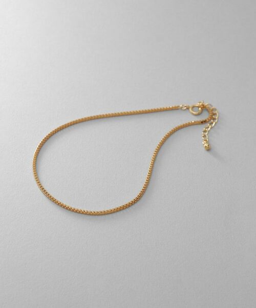 COCOSHNIK ONKITSCH / ココシュニックオンキッチュ アンクレット | シルバー デザインチェーン ベネチアンアンクレット GP | 詳細1