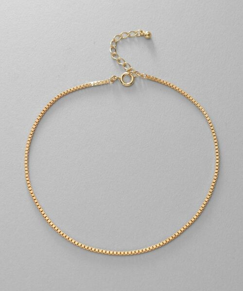 COCOSHNIK ONKITSCH / ココシュニックオンキッチュ アンクレット | シルバー デザインチェーン ベネチアンアンクレット GP | 詳細5