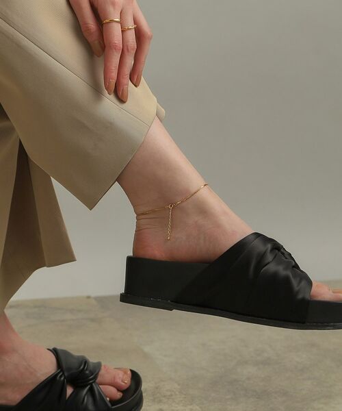 COCOSHNIK ONKITSCH / ココシュニックオンキッチュ アンクレット | シルバー デザインチェーン ベネチアンアンクレット GP | 詳細9