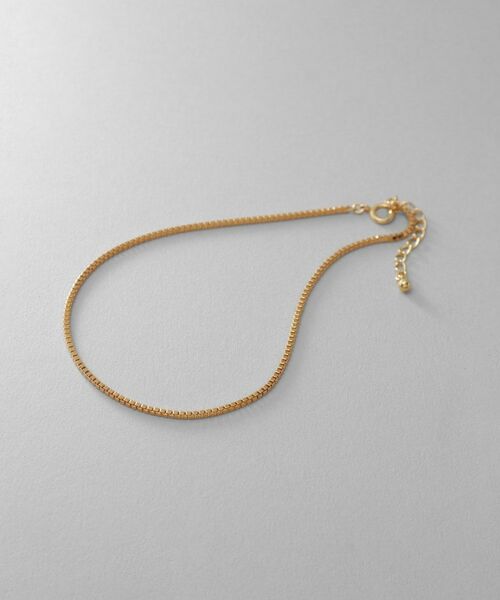 COCOSHNIK ONKITSCH / ココシュニックオンキッチュ アンクレット | シルバー デザインチェーン ベネチアンアンクレット GP（ゴールド(600)）