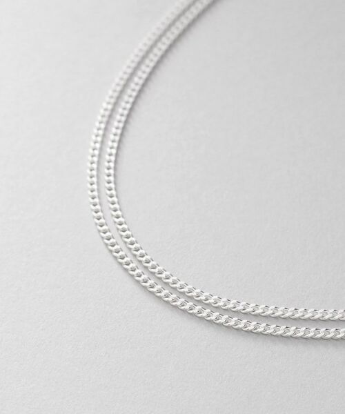 COCOSHNIK ONKITSCH / ココシュニックオンキッチュ アンクレット | シルバー カーブチェーン ダブルアンクレット | 詳細2