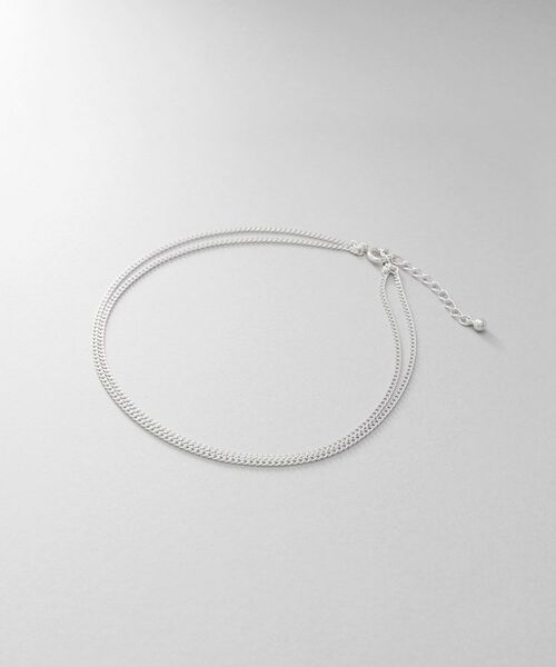 COCOSHNIK ONKITSCH / ココシュニックオンキッチュ アンクレット | シルバー カーブチェーン ダブルアンクレット | 詳細4