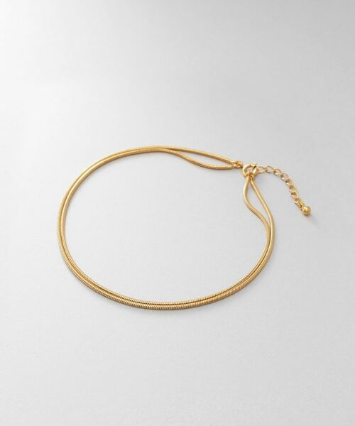 COCOSHNIK ONKITSCH / ココシュニックオンキッチュ アンクレット | シルバー スネークチェーン ダブルアンクレット GP | 詳細4