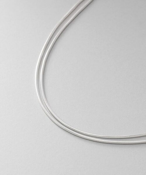 COCOSHNIK ONKITSCH / ココシュニックオンキッチュ アンクレット | シルバー スネークチェーン ダブルアンクレット | 詳細2