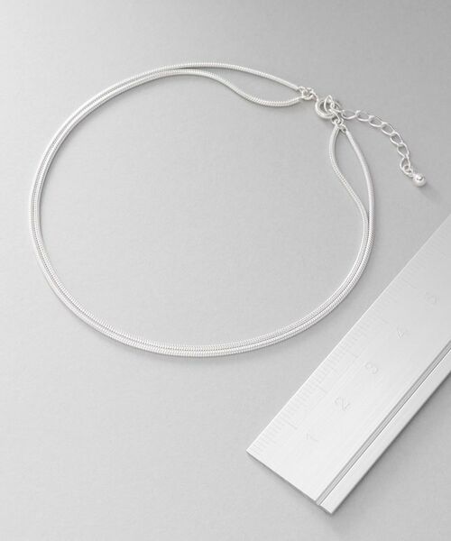 COCOSHNIK ONKITSCH / ココシュニックオンキッチュ アンクレット | シルバー スネークチェーン ダブルアンクレット | 詳細5
