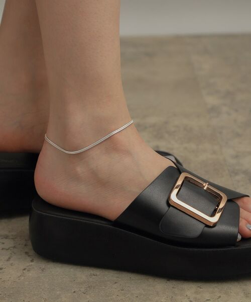 COCOSHNIK ONKITSCH / ココシュニックオンキッチュ アンクレット | シルバー スネークチェーン ダブルアンクレット | 詳細8