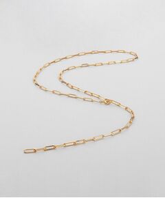 COCOSHNIK ONKITSCH / ココシュニックオンキッチュ ネックレス・ペンダント・チョーカー | シルバー デザインチェーン フラットケーブル ラリエットネックレス GP