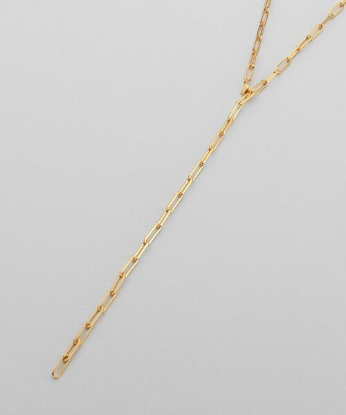 COCOSHNIK ONKITSCH / ココシュニックオンキッチュ ネックレス・ペンダント・チョーカー | シルバー デザインチェーン フラットケーブル ラリエットネックレス GP | 詳細2