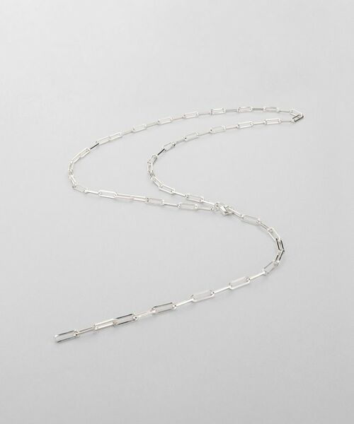 COCOSHNIK ONKITSCH / ココシュニックオンキッチュ ネックレス・ペンダント・チョーカー | シルバー デザインチェーン フラットケーブル ラリエットネックレス | 詳細1