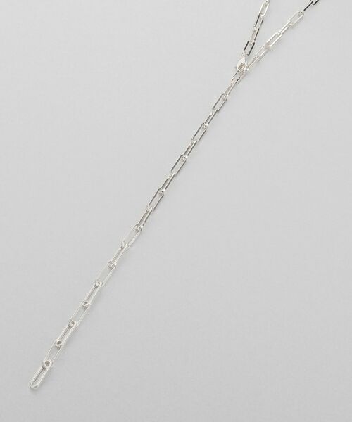 COCOSHNIK ONKITSCH / ココシュニックオンキッチュ ネックレス・ペンダント・チョーカー | シルバー デザインチェーン フラットケーブル ラリエットネックレス | 詳細2
