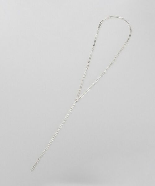 COCOSHNIK ONKITSCH / ココシュニックオンキッチュ ネックレス・ペンダント・チョーカー | シルバー デザインチェーン フラットケーブル ラリエットネックレス | 詳細4