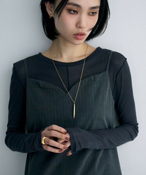 COCOSHNIK ONKITSCH / ココシュニックオンキッチュ ネックレス・ペンダント・チョーカー | シルバー ナベットシェイプネックレス GP | 詳細7