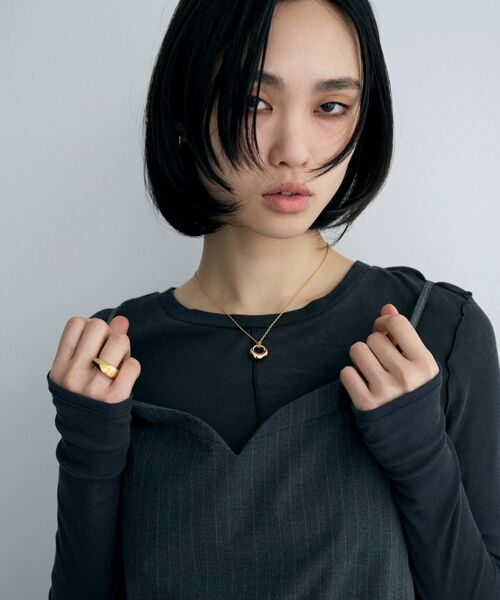 COCOSHNIK ONKITSCH / ココシュニックオンキッチュ ネックレス・ペンダント・チョーカー | シルバー オフセットトーラスネックレス GP | 詳細7