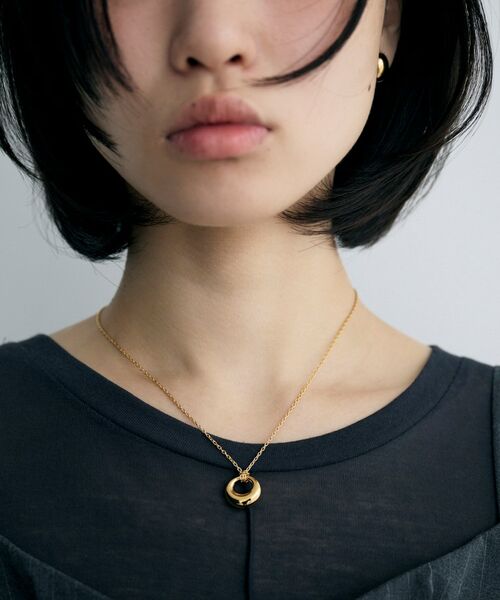 COCOSHNIK ONKITSCH / ココシュニックオンキッチュ ネックレス・ペンダント・チョーカー | シルバー オフセットトーラスネックレス GP | 詳細9