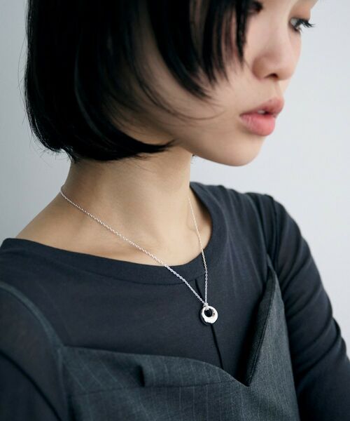 COCOSHNIK ONKITSCH / ココシュニックオンキッチュ ネックレス・ペンダント・チョーカー | シルバー オフセットトーラスネックレス | 詳細8