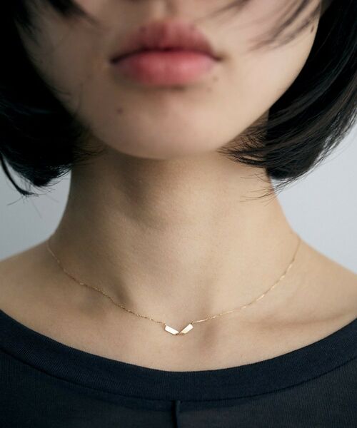 COCOSHNIK ONKITSCH / ココシュニックオンキッチュ ネックレス・ペンダント・チョーカー | K10フォールドプレートネックレス | 詳細10