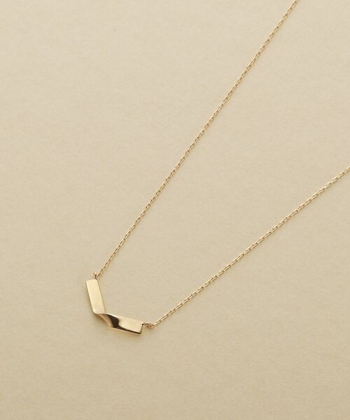 COCOSHNIK ONKITSCH / ココシュニックオンキッチュ ネックレス・ペンダント・チョーカー | K10フォールドプレートネックレス | 詳細2