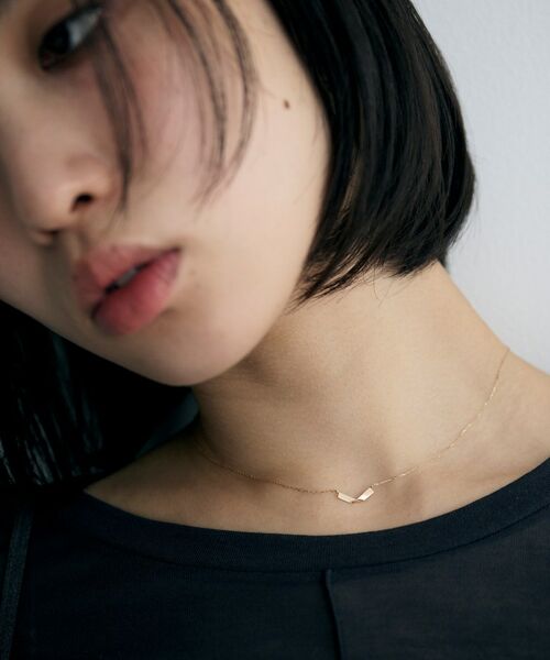 COCOSHNIK ONKITSCH / ココシュニックオンキッチュ ネックレス・ペンダント・チョーカー | K10フォールドプレートネックレス | 詳細9