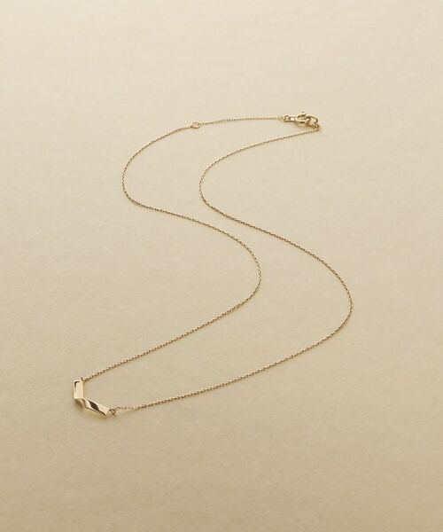 COCOSHNIK ONKITSCH / ココシュニックオンキッチュ ネックレス・ペンダント・チョーカー | K10フォールドプレートネックレス（イエローゴールド(100)）