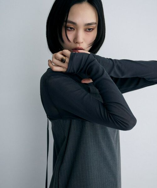 COCOSHNIK ONKITSCH / ココシュニックオンキッチュ リング | シルバー スモーキークォーツ クッションローズカットリング GP | 詳細5