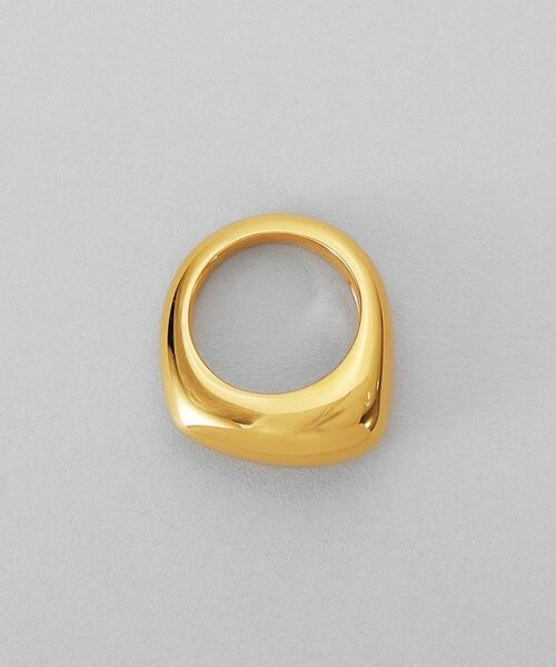 COCOSHNIK ONKITSCH / ココシュニックオンキッチュ リング | シルバー ボリュームペアシェイプシグネットリング GP | 詳細3