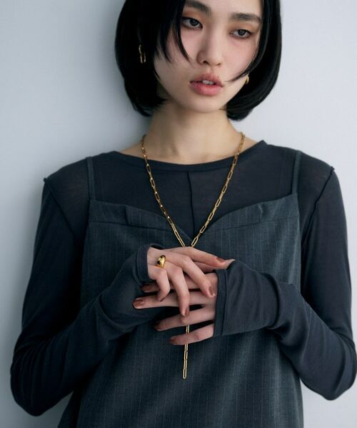 COCOSHNIK ONKITSCH / ココシュニックオンキッチュ リング | シルバー ボリュームペアシェイプシグネットリング GP | 詳細5