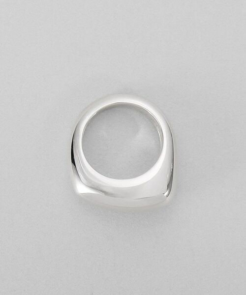 COCOSHNIK ONKITSCH / ココシュニックオンキッチュ リング | シルバー ボリュームペアシェイプシグネットリング | 詳細3