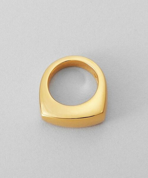 COCOSHNIK ONKITSCH / ココシュニックオンキッチュ リング | シルバー ボリュームトラペーズシグネットリング GP | 詳細3