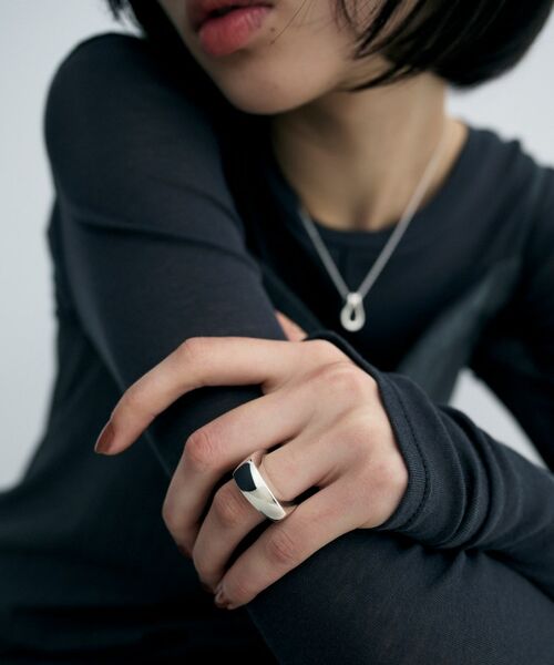 COCOSHNIK ONKITSCH / ココシュニックオンキッチュ リング | シルバー ボリュームトラペーズシグネットリング | 詳細6