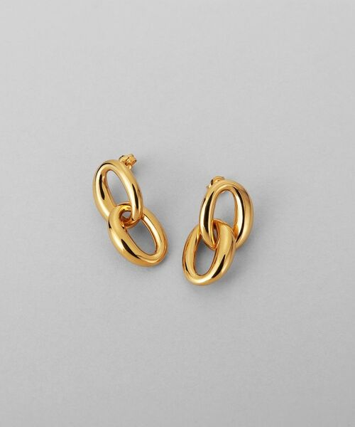 COCOSHNIK ONKITSCH / ココシュニックオンキッチュ ピアス・イヤリング | シルバー ダブルドロップニュアンスピアス GP | 詳細1