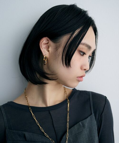 COCOSHNIK ONKITSCH / ココシュニックオンキッチュ ピアス・イヤリング | シルバー ダブルドロップニュアンスピアス GP | 詳細7