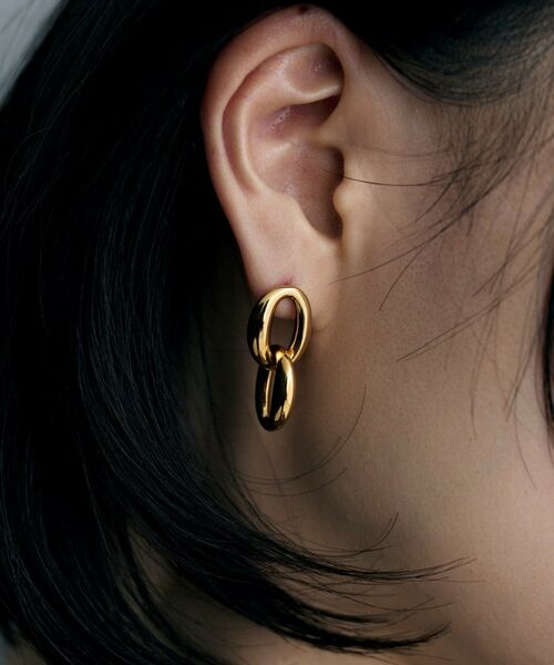 COCOSHNIK ONKITSCH / ココシュニックオンキッチュ ピアス・イヤリング | シルバー ダブルドロップニュアンスピアス GP | 詳細8