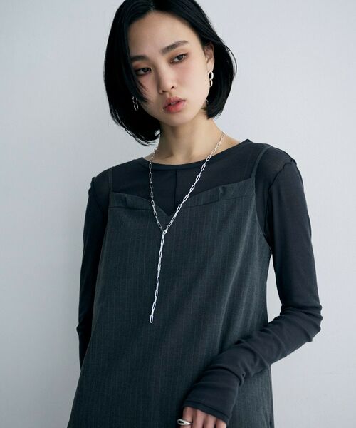 COCOSHNIK ONKITSCH / ココシュニックオンキッチュ ピアス・イヤリング | シルバー ダブルドロップニュアンスピアス | 詳細6