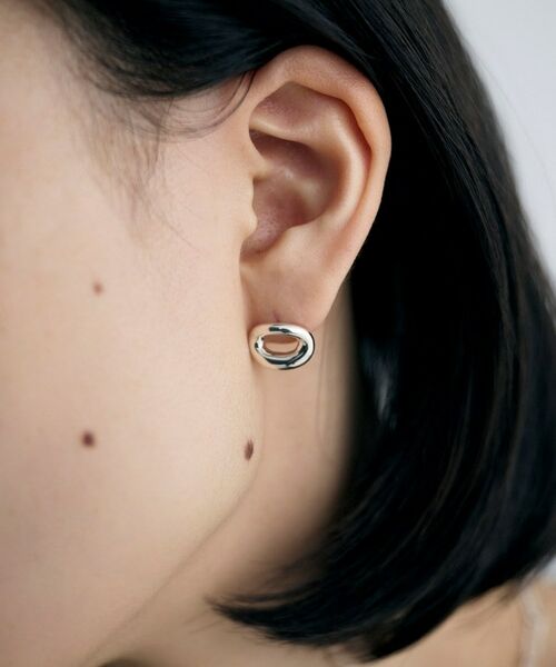 COCOSHNIK ONKITSCH / ココシュニックオンキッチュ ピアス・イヤリング | シルバー オープンニュアンスピアス | 詳細9