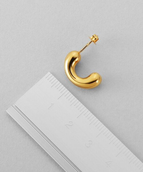 COCOSHNIK ONKITSCH / ココシュニックオンキッチュ ピアス・イヤリング | シルバー ニュアンスアークピアス GP | 詳細5