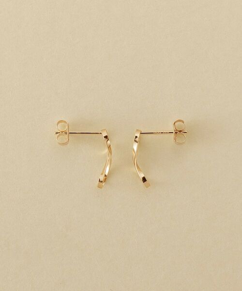 COCOSHNIK ONKITSCH / ココシュニックオンキッチュ ピアス・イヤリング | K10エイトプレートピアス | 詳細3