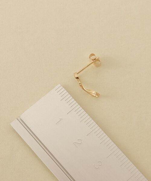 COCOSHNIK ONKITSCH / ココシュニックオンキッチュ ピアス・イヤリング | K10エイトプレートピアス | 詳細4